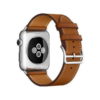42mm czarny Brown Leather Watch Strap Watch Band dla Apple Watch