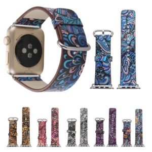 애플 시계 iWatch 시리즈 다채로운 가죽 시계 밴드 스트랩 42mm 3 2 1