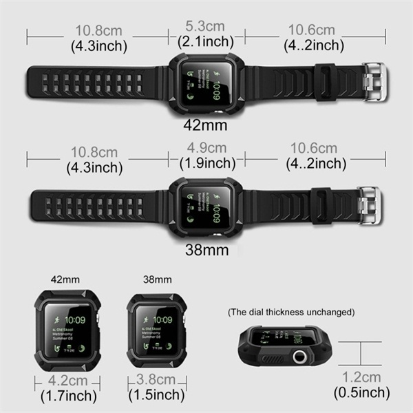 gumové pásky k hodinkám pro Apple Watch 42mm