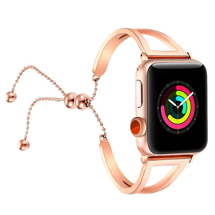 Apple Watch band Splendid roestvrij stalen band voor Apple Watch Band voor Feminine Meisjes - Rose Gold - AZSTRAPS