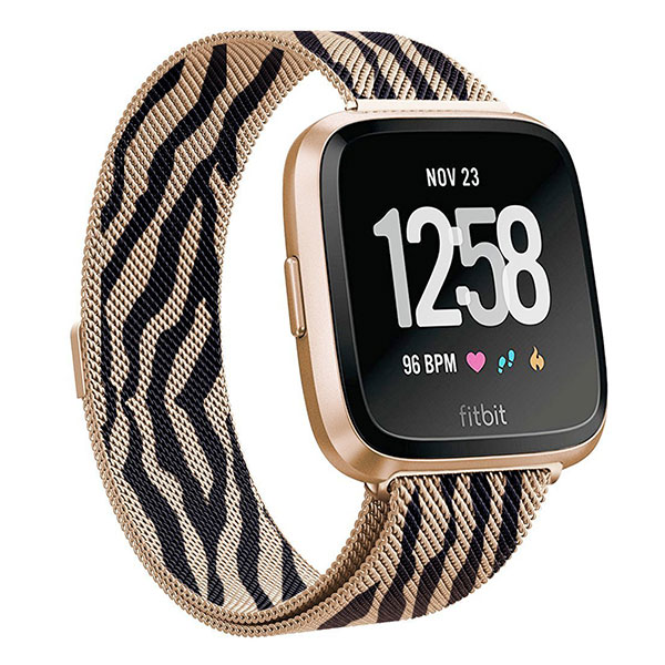 fitbit versa stainless steel mesh band
